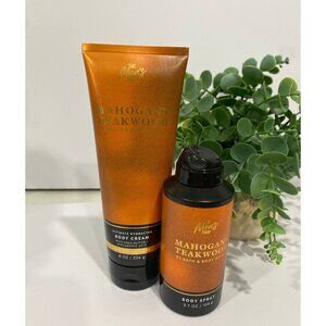 Bath & Body Works Men’s “Mahogany Teakwood” New 2-Pc Body Care Set
